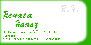 renata haasz business card